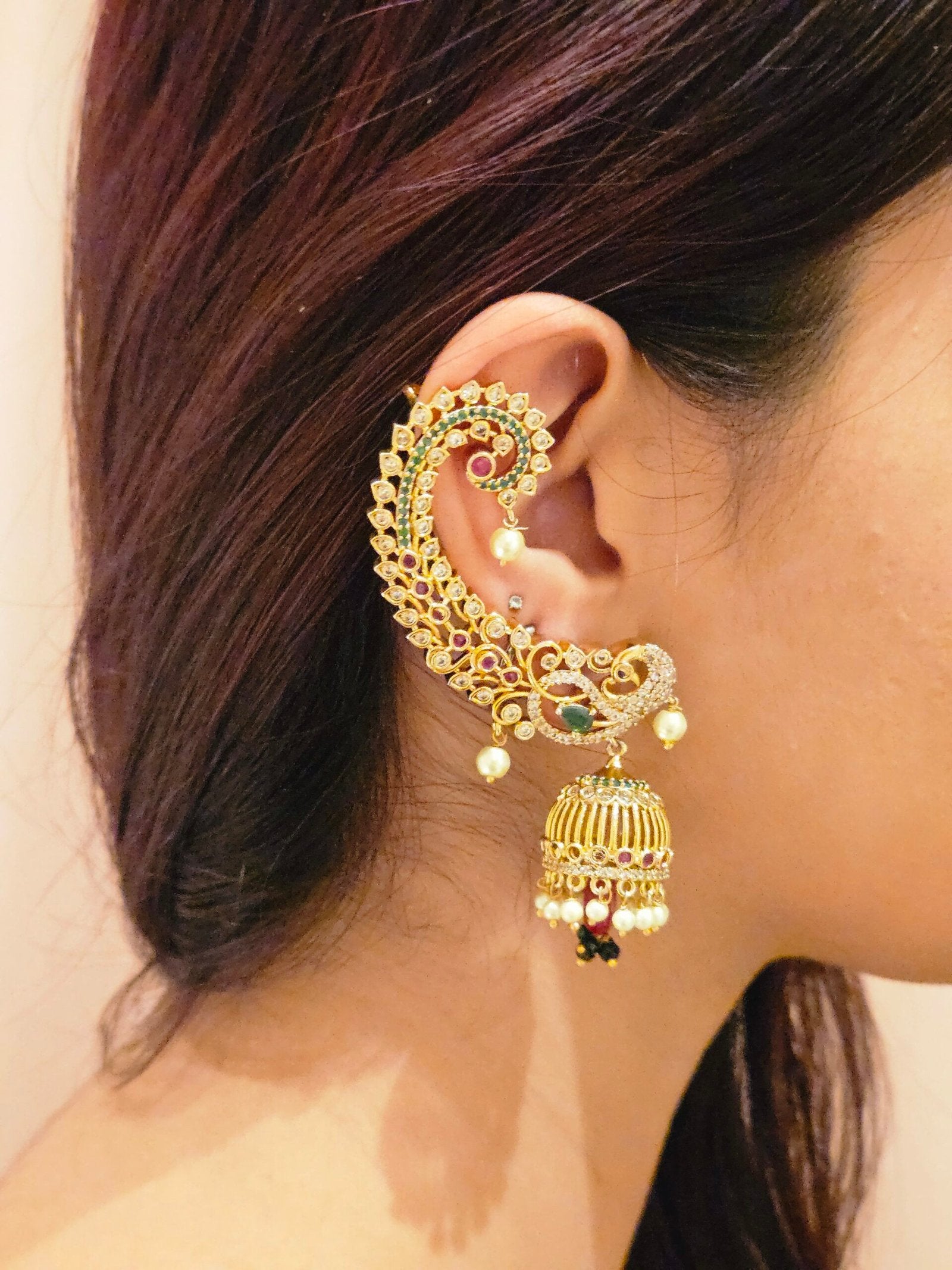 Mayura Ear Cuff Jhumka image 1