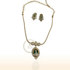 Zevara Pendant Set - Emerald image