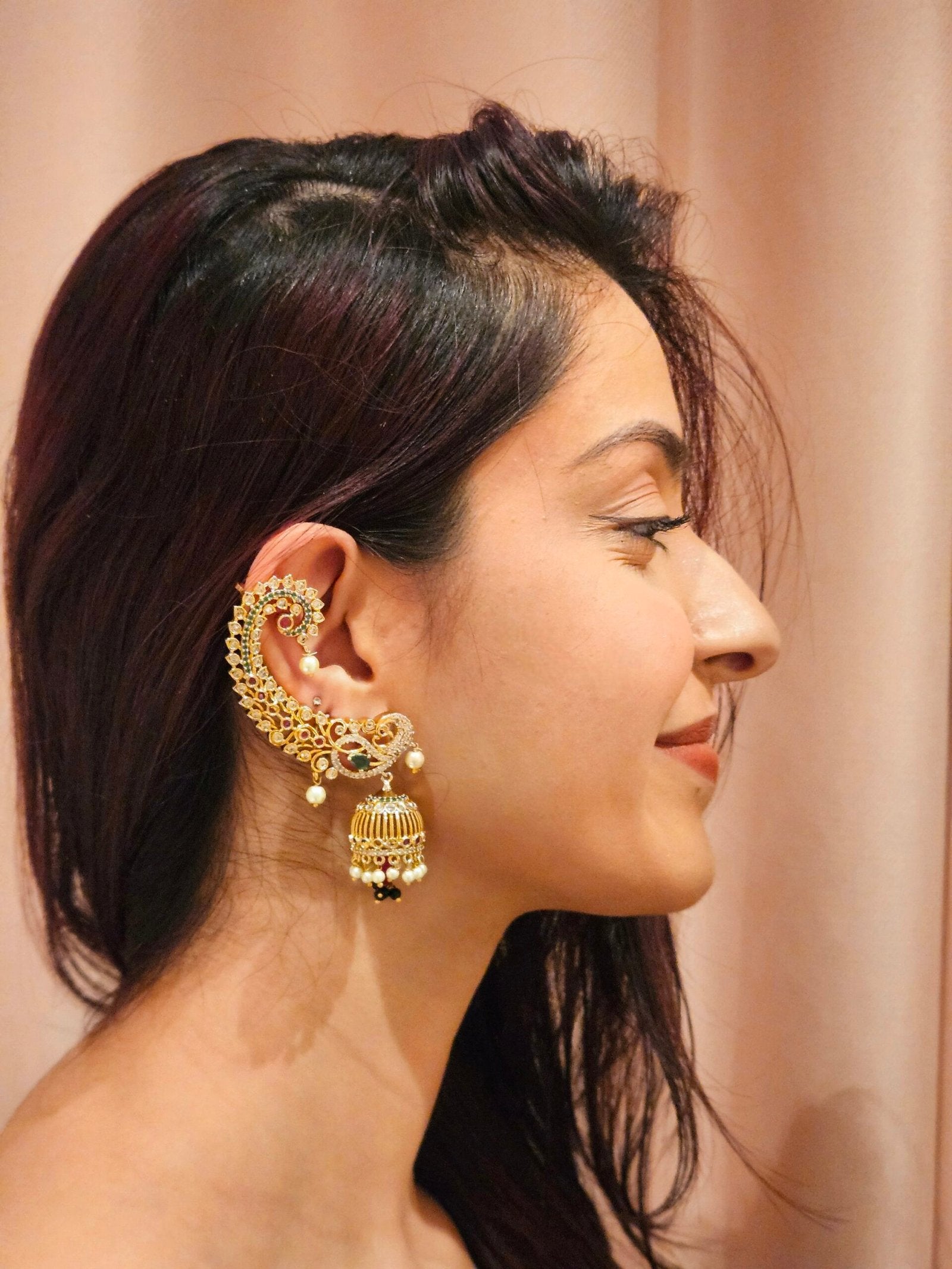Mayura Ear Cuff Jhumka image 0