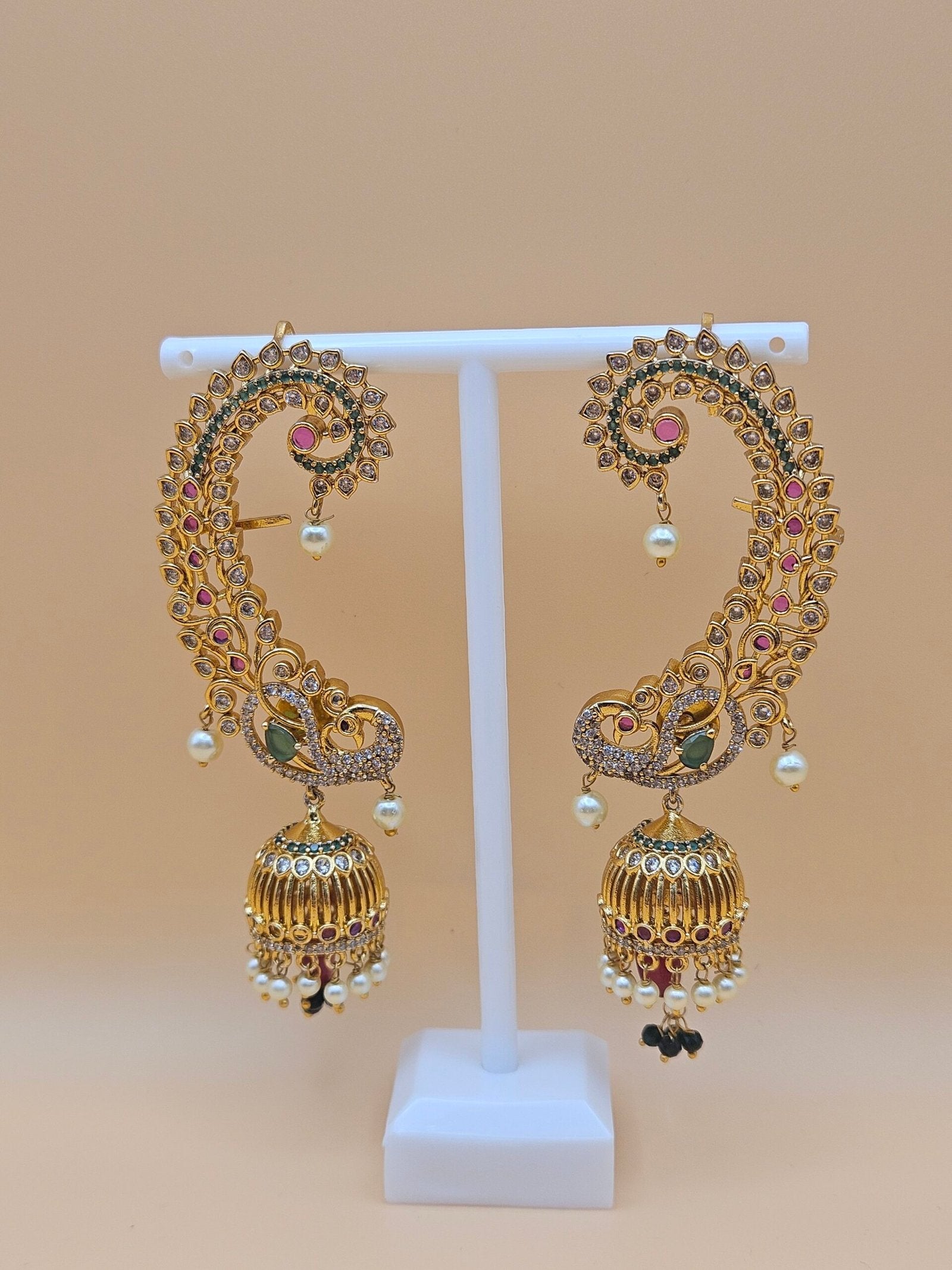 Mayura Ear Cuff Jhumka image 2